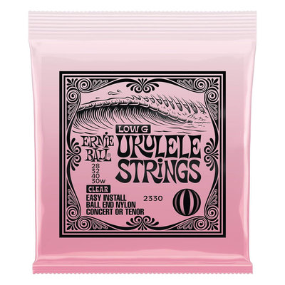 【現代樂器】Ernie Ball 老鷹牌 2330 Low G Ukulele Strings 烏克麗麗弦 透明弦 球型尾端設計