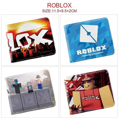 ROBLOX錢包遊戲周邊印花男女短版對摺卡包卡通零錢包皮夾