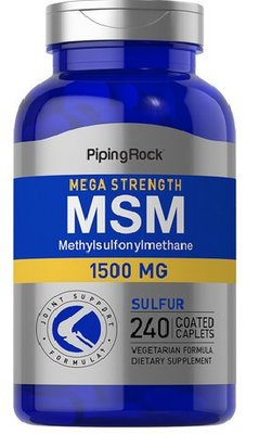 【天然小舖】 Piping Rock MSM 甲基硫醯基甲烷 1500 mg 240顆
