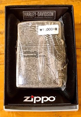 《潮流本舖》日版 正品 ZIPPO 哈雷 老鷹 HARLEY 仿舊 三面雕刻 燃油打火機 煤油打火機