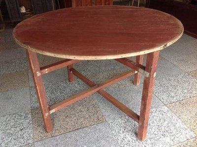 早期檜木圓桌