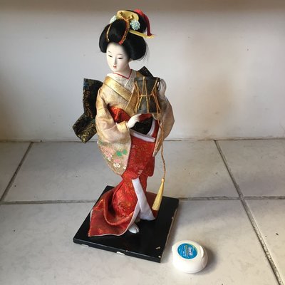 【米倉】 二手老件道具古董收藏 日本和服仕女擺飾/和服人偶/人形玩偶/裝飾品/居家擺飾/造型玩具l