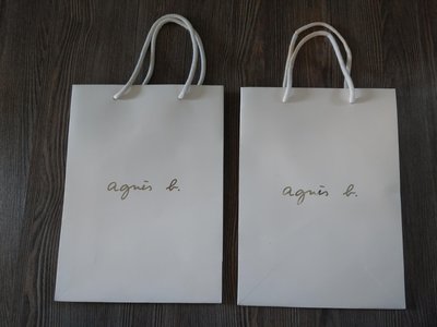 agnes b.紙袋 手提袋 購物袋 收納袋 裝飾袋 22x30x10公分