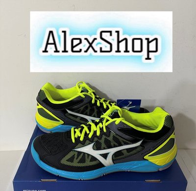 艾力克斯 MIZUNO Wave Supersonic 男 V1GA184002 黑黃藍 膠底 排球鞋羽球鞋 27.5