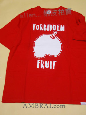 【AMBRAI.com】  AES Forbidden Fruit Season Logo 禁果 短T 小鬼 黃鴻升 紅