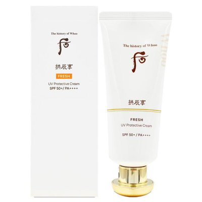 【橘子水】WHOO后 拱辰享輕盈修護防曬凝乳 2023升級版 SPF50+/PA++++ 60ml (效期至2026/12)