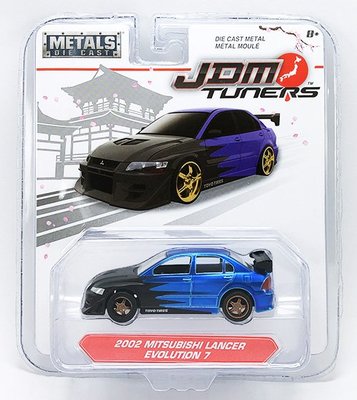 【秉田屋】現貨 Jada Toys JDM Mitsubishi Lancer Evolution VII 藍 1/64