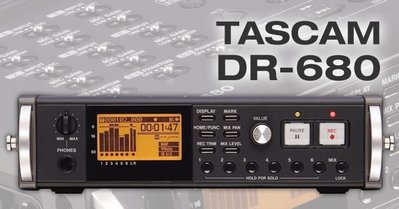 視聽影訊 富銘保卡保固1年TASCAM DR-680 / DR680 專業數位錄音筆 8軌攜帶式錄音機 另 LS10 LS20 H1