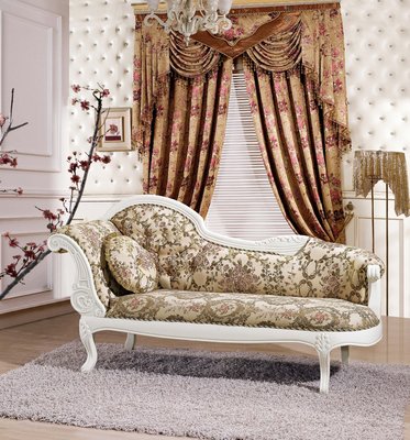 【大熊傢俱】2006  玫瑰系列   躺椅 法式沙發 貴妃椅 新古典 歐式沙發 布藝貴妃