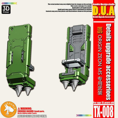 ANUBIS 阿努比斯 HG ORIGIN ZEON 薩克系列 專用盾牌細節改件 1/144 TX-008