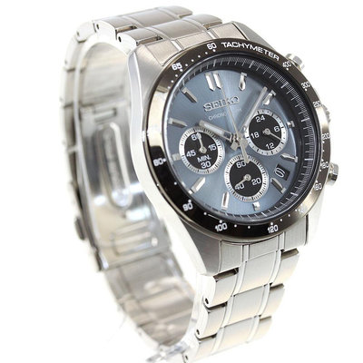【金台鐘錶】SEIKO 精工 SBTR027 (附原廠盒) 防水100米 不鏽鋼錶帶 三眼計時男錶 冰藍面 40mm