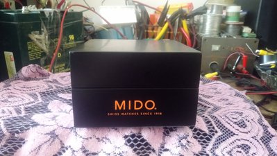 真品// 知名品牌 MIDO 大款 美度 錶盒+錶枕+ 說明書