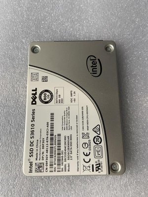 Dell/戴爾  S3610 800G SATA SSD 09F3GY SSDSC2BX800G4R 2.5固態