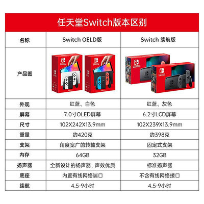 遊戲機日版 任天堂Switch OLED 游戲機 NS主機 體感家用電視掌機