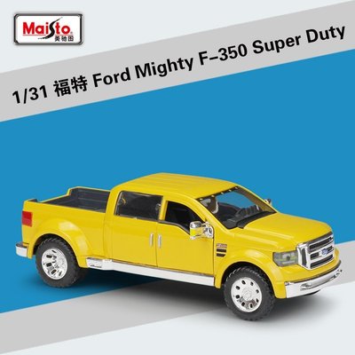 仿真車模型 美馳圖1:31福特Mighty F-350Super Duty皮卡仿真合金汽車模型玩具