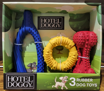 【小如的店】 COSTCO好市多代購~Hotel Doggy 寵物耐咬玩具(3入組) 141643