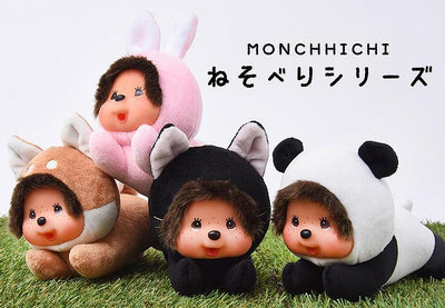 《Cat Sky》日本．趴趴系列Monchhichi夢奇奇玩偶．柴犬．黑貓．兔子