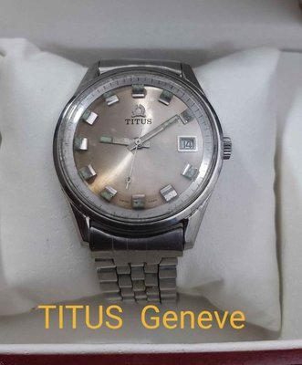 [多好時光]瑞士早期鐵達時TITUS geneve手捲上鍊腕錶二手老錶/經典珍藏
