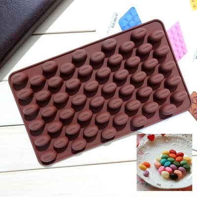 【法法雜貨】M27咖啡豆模具  巧克力模具 矽膠模具 糖果模  巧克力豆 烘培模具