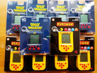 南◇現 Fizz Pac-Man Space Invaders 鑰匙圈 吊飾掛飾 射擊 小精靈 電動 遊戲機 電玩 可玩
