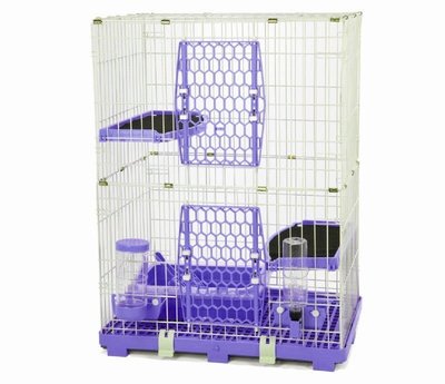 【優比寵物】ACEPET歐式精緻豪華(3層+2跳板)貓籠610-M2Y(附贈全配件)/寵物籠/抽取式底盤《台灣製造》