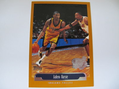 ~ Jalen Rose ~1999年Topps Tipoff NBA球員 蓋印特殊平行卡