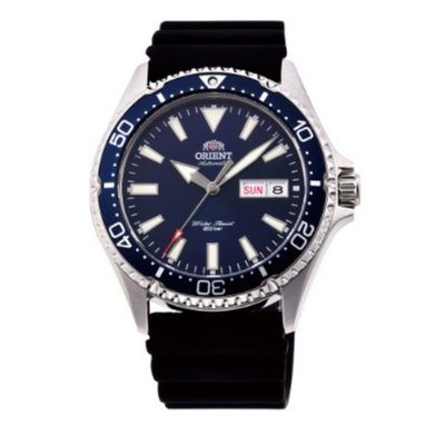 可議價【幸福媽咪】ORIENT 東方錶 WATER RESISTANT系列 200m潛水錶 藍色 RA-AA0006L
