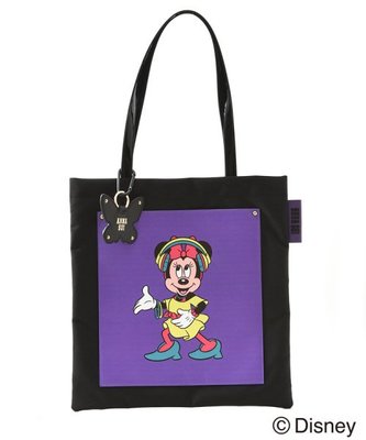 【限時代購】全新日本專櫃ANNA SUI &amp; Disney聯名80年代DISCO!場景扣式手提包/肩背包(紫色)