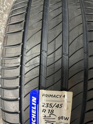 三重 近國道 ~佳林輪胎~ 米其林 PRIMACY4 P4 235/45/18 歐洲製 非 PS4