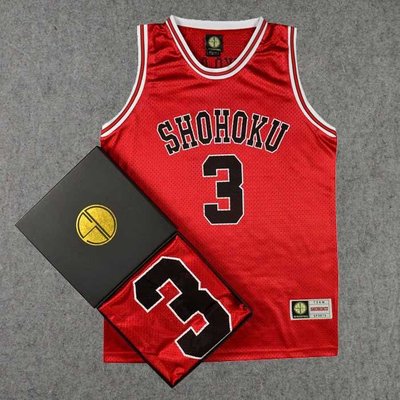 SD正品灌籃高手衣服 湘北高中3號赤木晴子籃球服籃球衣背心紅色