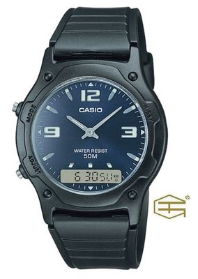 【天龜 】CASIO 經典時尚 雙顯示錶款系列 AW-49HE-2A
