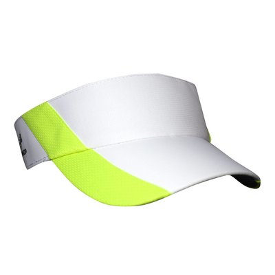 騎跑泳者 - HEADSWEATS 汗淂 (全球運動帽領導品牌) Ultralite Visor 中空遮陽帽 白/螢光綠