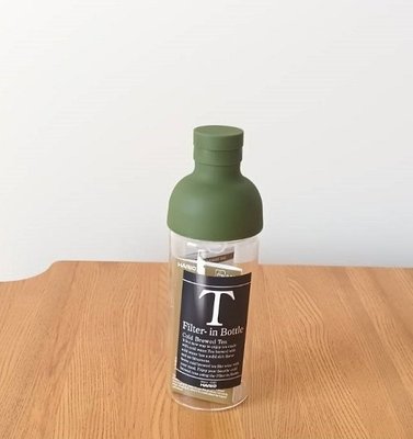 【Apple 艾波好物】Hario 酒瓶造型 耐熱水瓶 冷泡茶壺  內附茶網 FIB-30 300ml