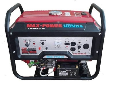 [ 家事達] MAX POWER-CR3800GX 本田 GX200引擎 電動啟動 發電機-3800w 特價