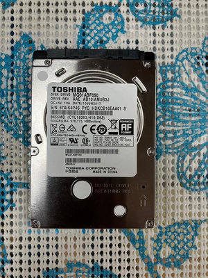 ◣LA.DI.DA◢ 二手良品TOSHIBA  HDKCB16EAA01 500GB 2.5吋 SATA硬碟 H438