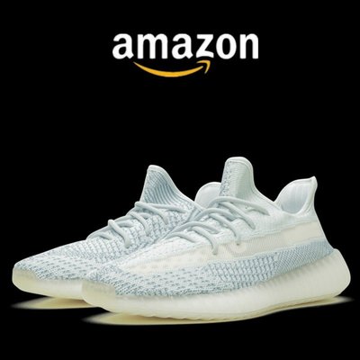 新品Adidas Yeezy Boost 350 V2 雲白椰子冰藍運動鞋情侶鞋Fw5317