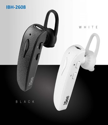 參 NCC認證台灣公司貨iSee 藍芽4.2 來電電話號碼播報 一對二 耳掛式 藍芽耳機 IBH-2608藍牙耳機