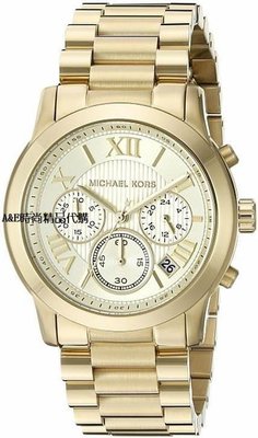 Michael Kors腕錶 MK6274 金色羅馬 三眼計時 手錶 美國代購-阿拉朵朵