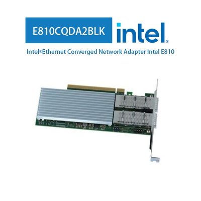 Intel® 英特爾 100G 雙埠 PCIe 4.0x16 光纖網卡 伺服器網路卡 E810CQDA2BLK