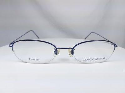 『逢甲眼鏡』GIORGIO ARMANI 光學鏡框 全新正品 藏藍色 半框 極細金屬框【GA2509J 4J1】