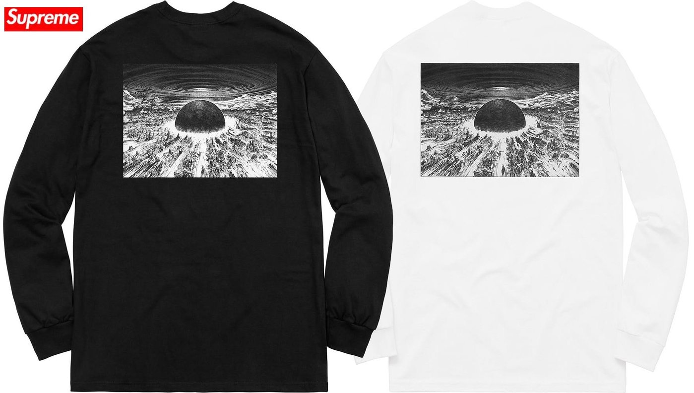 超搶手】全新正品2017 Supreme AKIRA Neo-Tokyo L/S Tee阿基拉長袖t