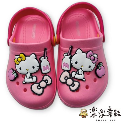 【樂樂童鞋】台灣製Kitty涼拖鞋 - 粉色 另有兩色可選 K099-3 - 女童涼鞋 女童拖鞋 一鞋兩用 防水防滑