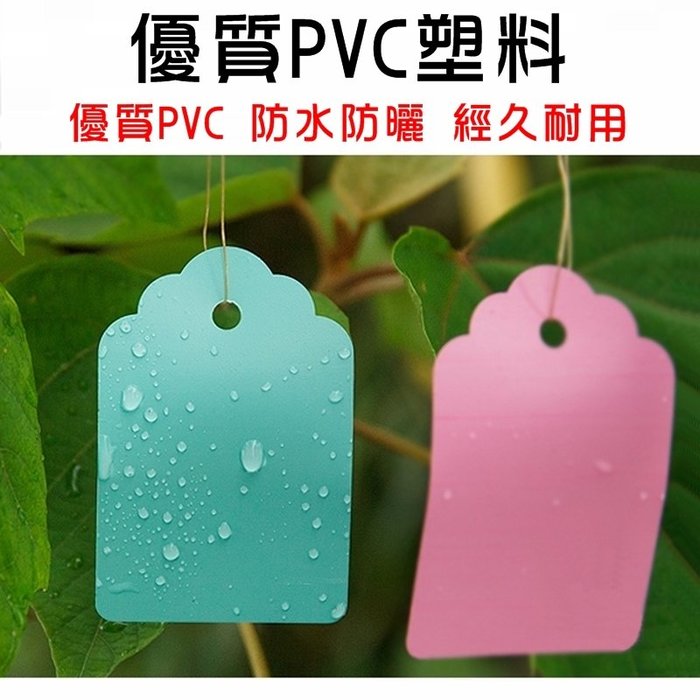 【珍愛頌】N073 PVC防水 (小號) 植物掛牌 100片 植物名牌 植物標籤 植物吊牌 花卉掛牌 花卉吊牌 多肉吊牌