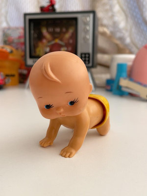 昭和 TOMY 日本制 BABY發條玩具 功能正常 旋轉發條