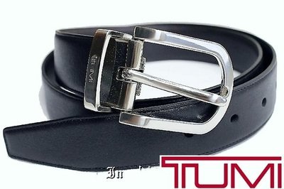 TUMI 皮帶 黑色咖啡色 雙面設計 銀色弧形皮帶頭 W32 【 以靡專櫃正品 imy88.com】