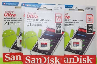 彰化手機館 SanDisk 128G 記憶卡 microSDXC 128GB class10 TF UHS-1 A1