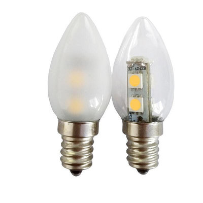 LED燈泡E12供佛燈蓮花燈光源替換10W鎢絲C22燭尖泡供神燈110V