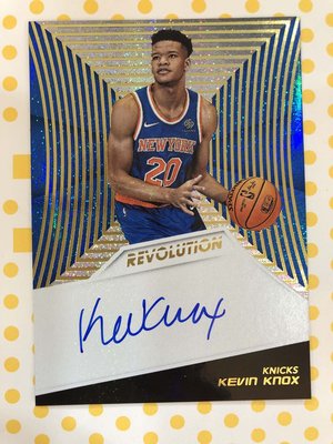 2018-19 NBA Panini Revolution 尼克隊 Kevin Knox 新人親筆簽名卡