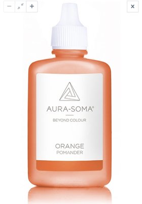 英國Aura-soma 保護靈氣(波曼德)塑膠瓶 (橘色orange）。英國原裝