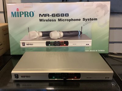 MIPRO MR-6688 UHF無線麥克風 另有RX-V4A V6A A2A R-N803 接受議價??~【苔盛音響】
